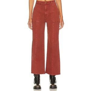 ROLLA'S Heidi High Rise Loose Straight Jeans in Brick